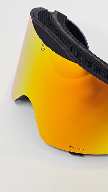 Flip-Up Ski/Snow Goggles - Lava Chrome