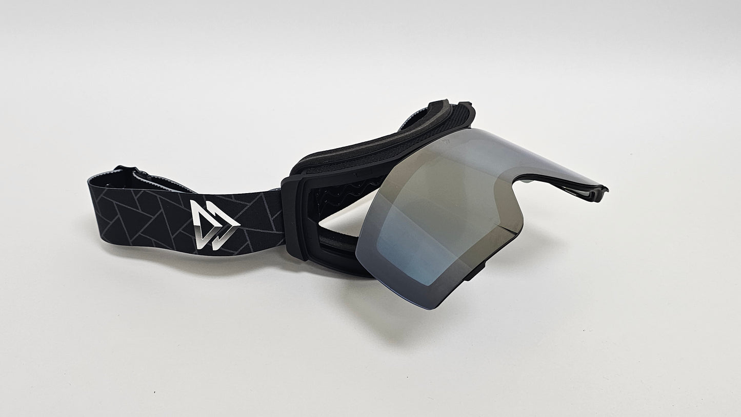 Flip-Up Ski/Snow Goggles - Glacier Chrome