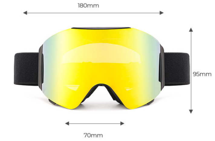 Flip-Up Ski/Snow Goggles - Glacier Chrome